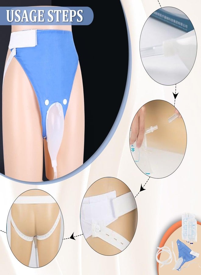 LCJAOF Urine Collection Bag for Men Silicone Ventilated Urine Collector Reusable Urine Bag Collector External Catheter for Elderly Urinary Incontinence Bedridden Patients - Image 4